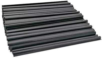 Alevar Dorsini Klemmschienen, Format A4, Durchmesser 8 mm, Kapazität 40 Blatt, Farbe Schwarz, Packung mit 100 Stück