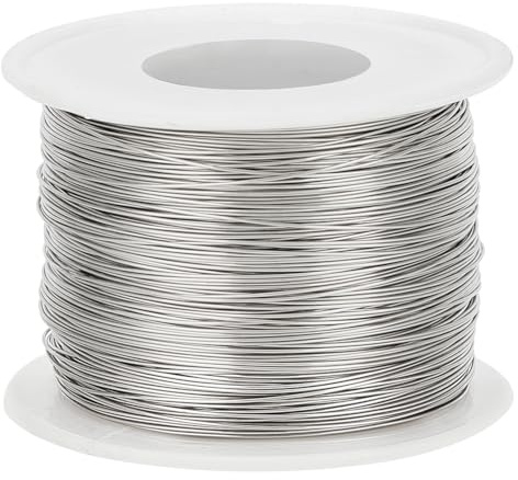 BENECREAT 160m 0.5mm 304 Filo per Legatura in Acciaio Inossidabile per La Produzione di Gioielli, Reggiatura, Progetto di Fabbricazione di Pennelli per La Pulizia e Altri Lavori Manuali