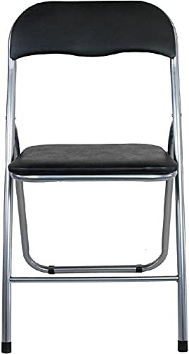 Rigamonti Sedia pieghevole con schienale Nero