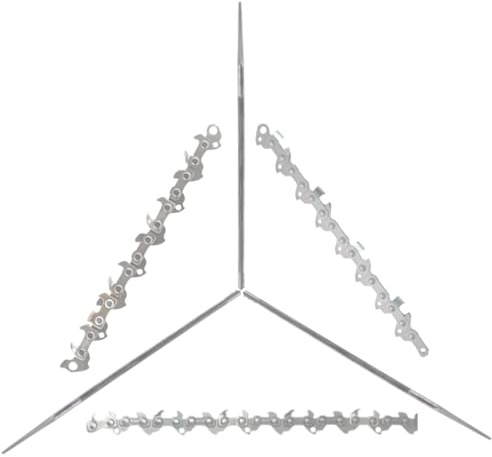 BORDSTRACT Kit 3 Limes affûtage tronçonneuse Diamant 5,5mm | Limes diamant haute dureté pour chaînes de tronçonneuse ; afilador sierra de cadena.