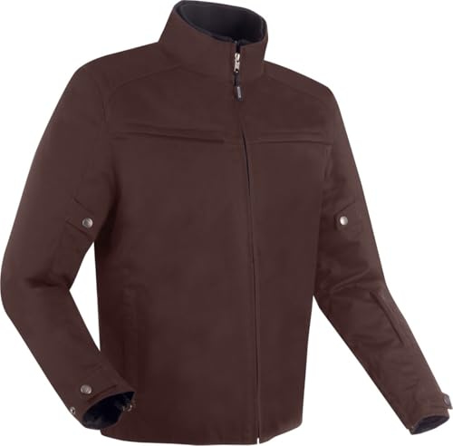 BERING Cruiser wasserdichte Motorrad Textiljacke, braun, M