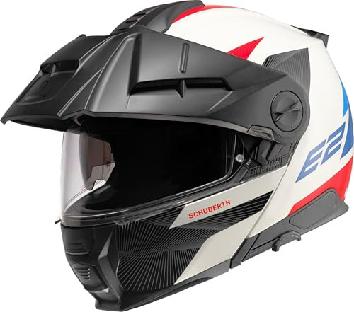 Schuberth E2 Defender Klapphelm, weiß/blau/rot, 3XL (65)