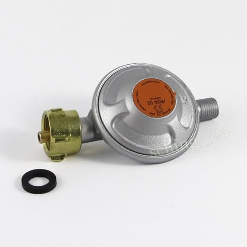 Gasschlauch Druckregler Druckminderer Manometer Gasgrill 50mbar 3 Größen (Druckregler)