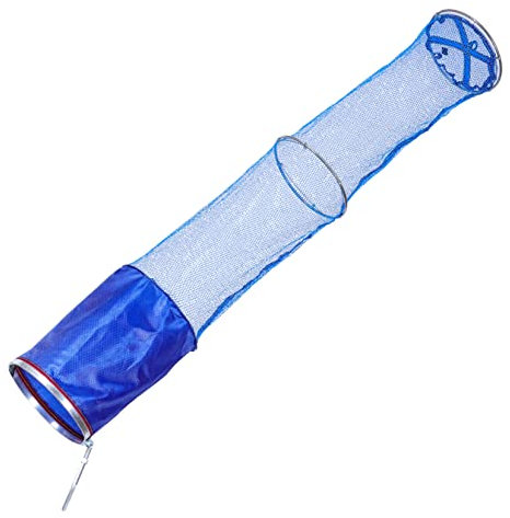 YARNOW Cesto per Pesci in Acciaio Inossidabile Reti per La Pesca Reti in Nylon Lega di Alluminio Rete per La Conservazione del Pesce Attrezzatura per La Cattura del Pesce