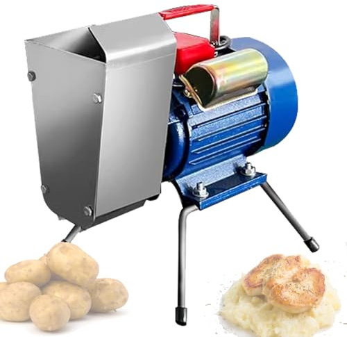 Quixnova Electric Potatoes Ricer Multi Tool Commercial Potato Masher - 20-30KG/H Output for Garlic, Tomatoes - 750W Stainless Steel Potato Ricer Grinding Wheel