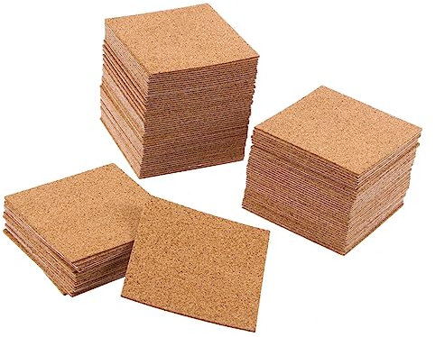 SEWOART Posavasos De Corcho Autoadhesivos 36 Piezas 100 Mm 2 Mm De Grosor y Redondos Para Oficina y Hogar Decoración Vintage Resistencia Al Calor Proyectos De Bricolaje