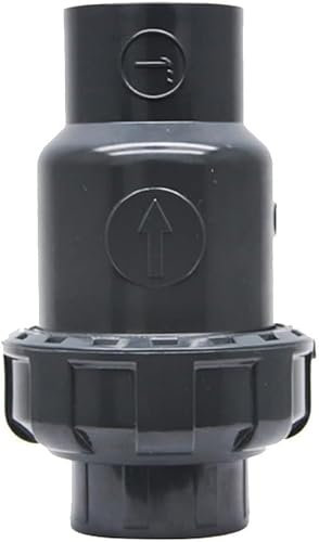 vanne à guillotine， Clapet anti-retour 1 pièce, raccords de tuyauterie en PVC, pièces de système de plomberie, tuyau d'eau, valeur UPVC sans retour(Inner 40mm)
