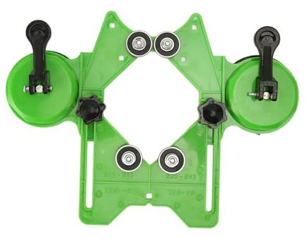 Localizador de Orificios, Broca Ajustable Guía de Sierra Perforadora Guía de Sierra Perforadora de Acero Inoxidable ABS Accesorio de Plantilla para Cerámica, Vidrio, Porcelana,