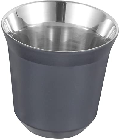 MAGICLULU Tasse à Café Portable Double Paroi Acier Inoxydable Isolante Légère Et Empilable Pour Camping Et Voyage Pour Espresso Thé Et Eau