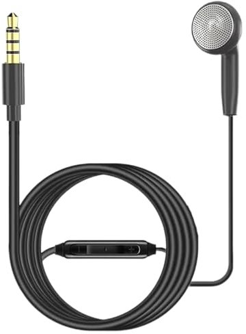 Genérico Auriculares con Micrófono, Auriculares De Un Solo Oído, Auriculares con Cable para Empresas, Auriculares Empresariales con Micrófono, Auriculares Mono para Estudiantes, Auriculares con Cable