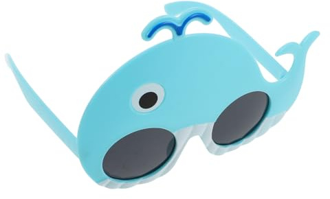 BESTYASH Wal Kostümbrille Party Sonnenbrille Lustige Brille für Erwachsene 1 Paar Sky Blue Leichtes Material Auffälliges Walmotiv Design Fotoautomat Requisiten für Strandparty Musikfestival Nachtclub