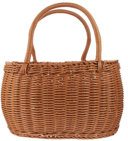 Garneck Vassoio Per Cestini Intrecciati Da Dessert Portafrutta Portatile Cestini Intrecciati Fatti A Mano Per Snack Imitazione Rattan