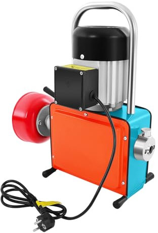 Ecoggeder 1000 W 400 varv/min elektrisk rörrengöringsmaskin för Ø 20–150 mm rör, rengöringslängd 30 m, rörrensare, avloppsrenare