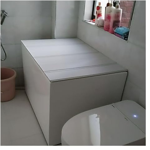 ShAzanz Bandeja Bañera Cubierta De Bañer Estantea Plegable Aislamiento Tabla De Baño Bandejas for Bañera, 1,2CM Resistente Al Calor Tapa De Almacenamiento Plegable(80x120x1.2cm)