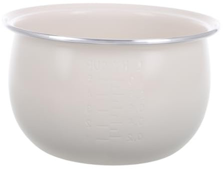 HEALLILY Pot intérieur en céramique émaillée pour cuiseur à riz électrique pour sushis, porridge, yaourt et soupe avec contrôle intelligent de la température et environnement de cuisson sûr