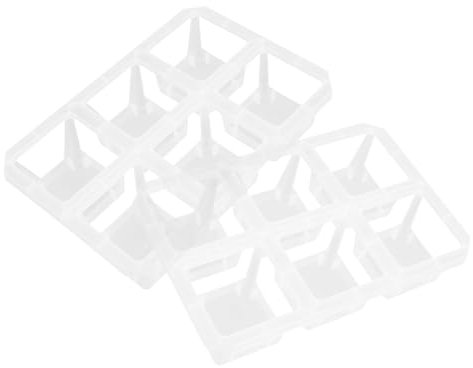 ibasenice 2pièces Lot de Pots Plastique Orchidée Racine Contrôle Pot Stockage Boîte Plante Croissance Organisateur Empilable Artisanat Cube Mur Fleurs Vide Plateau Individuel