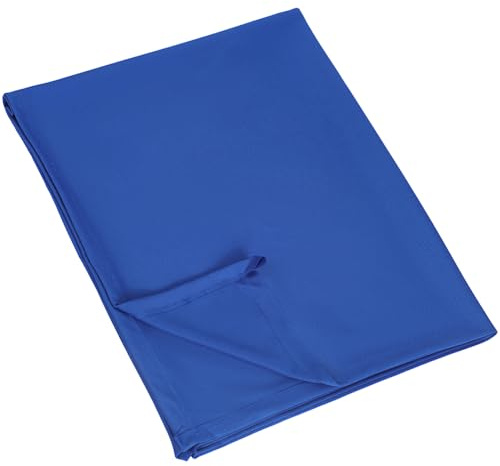 CABODYALS 132CM Royal Blue Rectangle Table Cloth Iron Pressing Washable Fabric Heat Resistant Cover Protector Polyester Decorative Tablecloth for Wedding Dining Decor Tables Dining Decor Diy Craft