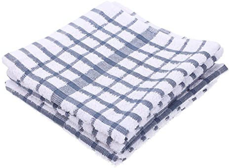 FUNNETOYU 3Pcs Pure Cotton Absorbent Kitchen Dishcloths Japanese Waffle Weave Multi Use Tea Towels with Oil Resistant Cleaning for Washing Dishes Glassware and Surfaces Soft Household Cloths