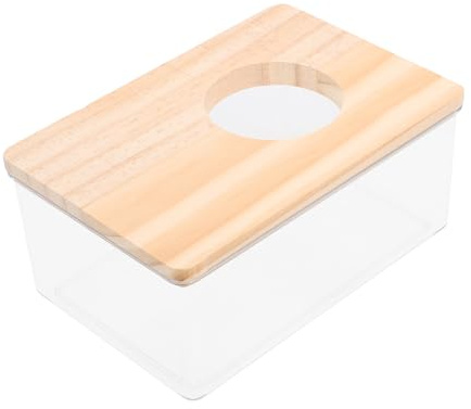 UPKOCH Bac à Sable Acrylique Transparent pour Hamster Multifonction Salle De Bain Et Toilette pour Petits Animaux Facile à Nettoyer Accessoire Maison Et Animalerie