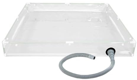 MFYOUPK Foldable Shower Base, Portable Shower Tray With Drain Pipe PVC Camping Bathing Base Waterproof Tent Awning Bottom For Camping Trucker Traile Motorhome, 80x80cm