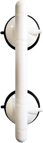 Maniglia a ventosa per bagno con indicatori di sicurezza per anziani e disabili, non richiede foratura, 36,5 cm/46,5 cm (46,5 cm)