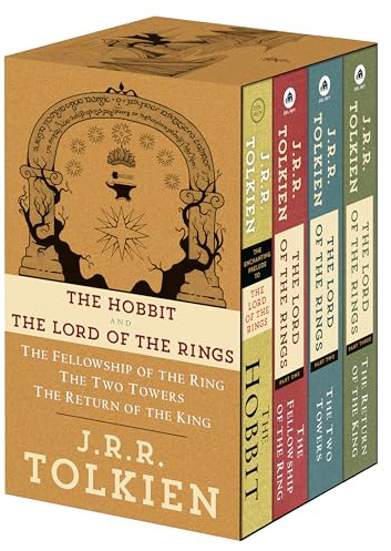 J.R.R. Tolkien 4-Book Boxed Set: The Hobbit and The Lord of the Rings: The Hobbit, The Fellowship of the Ring, The Two Towers, The Return of the King