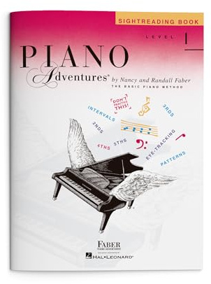 Piano Adventures: Sightreading Book - Level 1 | Sheet Music Practice Book for Beginner Students with Fun Piano Sightreading Exercises | Faber Piano Book for Kids to Develop Music Reading Skills