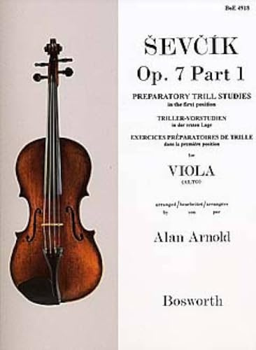 Sevcik Viola Studies Op.7 Part 1: Preparatory Trill Studies [Lingua inglese]