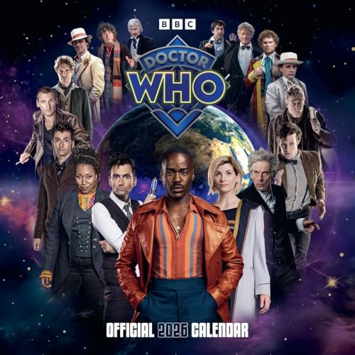 2026 CALENDAR DOCTOR WHO CLASSIC EDITION MONTH TO VIEW SQUARE WALL CALENDAR OFFICIAL PRODUCT
