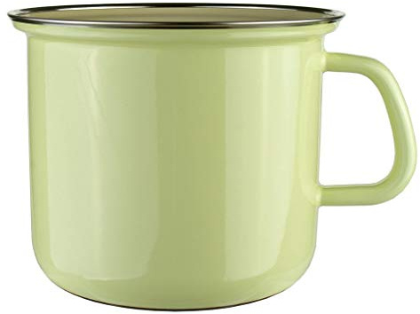 Riess, 0271-006, Topf mit Chromrand Ø 16cm, BUNT PASTELL, Emaille, Vol. (rec.): 2,2 Liter, Made in Österreich, LBH: 21,7x17,6x14,2cm, 0,652kg, Induktionskocher kompatibel, Gasherd geeignet