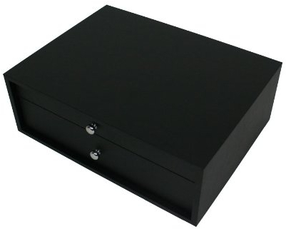 Coffret en bois noir pour ménagère 72 à 75 pièces