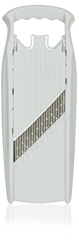 Börner Wave-Waffle PowerLine Tagliaverdure Ondulato (Bianco) • Mandolina per Taglio a Onda/Waffle • Affettatrice per Patate a Reticolo e Patatine Fritte • Tagliapatate Ondulato