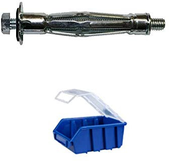 METALL – HOHLRAUMDÜBEL IN DER PRAKTISCHEN STAPELBOX | M8x34/65 MM | 28 STÜCK | MADE IN GERMANY