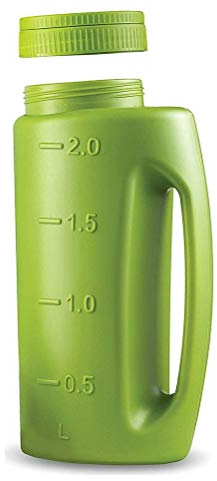 ARTOCT Handhållen spridare med justerbart hål, 2 L handspridare skakare gödselmedel is smält salt dispenser frökar för frö, gödselmedel, salt