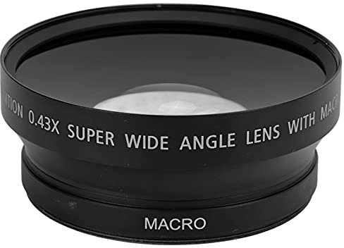 Lente Gran Angular 0.43X, Lente De Conversión Macro Universal, Aleación Y Vidrio óptico, Para Lentes De Cámara Con Apertura De Filtro De 72 Mm / 2,8 Pulgadas, Para Filtro De 82 Mm / 3,2 Pulgadas De Di
