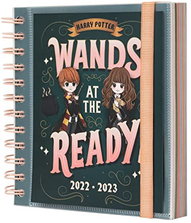 Grupo Erik Schulplaner 2022 2023, Harry Potter Schulkalender 2022 2023, Schülerkalender, Studentenkalender, Terminkalender 14x16 cm, ein Tagesplaner für die Schule, Harry Potter Fanartikel