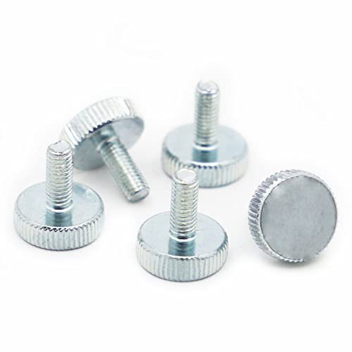 1-5 Stück GB835 DIN653 Rändel-Flachkopf-Rändelschraube M3 M4 M5 M6 M8 M10 Glas-Rändelschrauben for Vorhangfassaden werkzeuglos einstellen (Color : M8 2pcs, Size : 10mm)