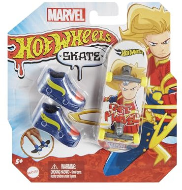 Hot Wheels Skate Captain Marvel Griffbrett Spielzeug Fahrzeug für Kinder ab 5 Jahren