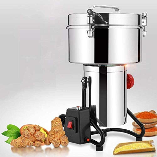 Grain Grinder Mill 4500W Electric Grain Dry Feed Flour Milling Machine Cereals Grinder Rice Corn Grain Coffee Wheat with Funnel 45