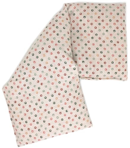 Giraffenland Bio-Dinkelkissen 20x50cm 3-Kammer - Bio Füllung & Bio Stoff Punkte - 2in1 Wärmekissen und Kältekissen für Mikrowelle, Backofen, Gefrierfach