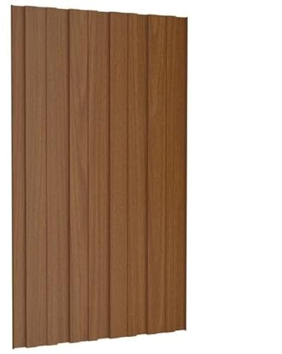 vidaXL 12x Panel para Tejado Plancha Lámina de Techo para Garaje Caseta Placa Cobertizos Establos Casas Móviles Acero Galvanizado Marrón 80x45 cm