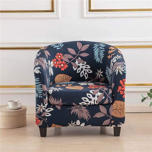 Morbuy Sesselbezug Stretch mit Armlehne, 2er Set Sessel Überzug Universal Sesselhussen Stretch Weich Sesselüberzug Elastisch Hussen für Cocktailsessel Clubsessel (Blume)