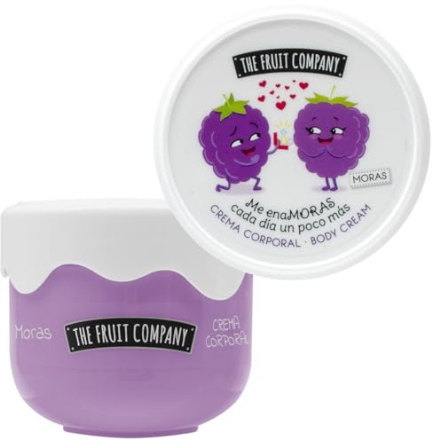 The Fruit Company Crema Corporal MORAS Efecto Seda 200 ml Hidratación Con Aceite de Aguacate y Manteca de Karité Formula Vegana