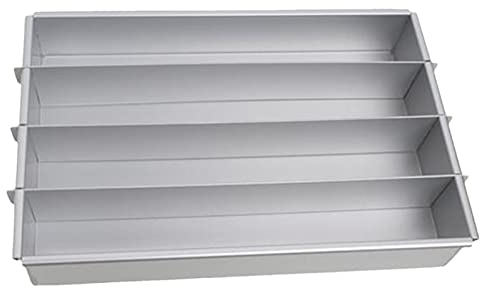 Lumiscent Tortiere - Tortiera Rettangolare Staccabile In Latta | Stampo Per Torta | Teglia Con Divisori | Rivestimento Antiaderente Per Uso Alimentare Regolabile | Teglia Per Pane Da Dessert Per Prep