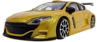 Bburago Renault Megane Trophy, 1:43 Scale Diecast Model Car, Yellow, 10cm