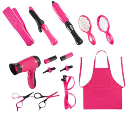 ERINGOGO 1set Boy Girl Hair Salon Playset Barber Pretend Play Set Safe Tools Creative Hairstyling Kit for Boys and Girls Fun Role Play Hairdresser Toy for Toddlers