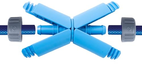 Qwickhose JawGrip Hose Repair & Extend Connector | Hose Repair & Extension Fitting | 1/2 (12.5-13mm) Garden Hose | Secure JawGrip Clamp | UK Made | Leak & Pop-Off Resistant | Hose Connector