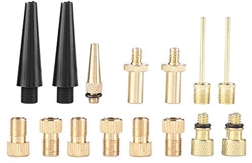 15 adaptadores de válvula para bicicletas con válvula SV, AV y DV para inflar bicicletas y globos.