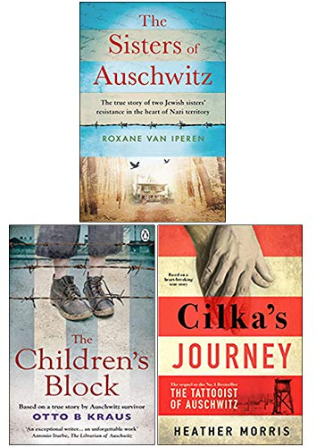 The Sisters of Auschwitz, The Children's Block, Cilka's Journey 3 Books Collection Set