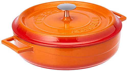 Ollas Agnelli coghsrp10628o slowcook Cacerola Baja, 28 cm, 3.4 LT, Naranja